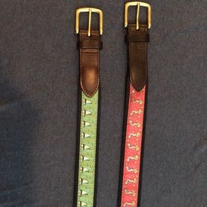 Vineyard Vines Belts. $25 for one. $45 for both.